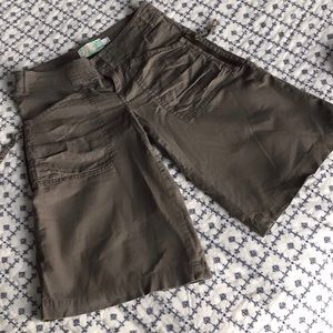Rare! MANGO Linen cargo shorts